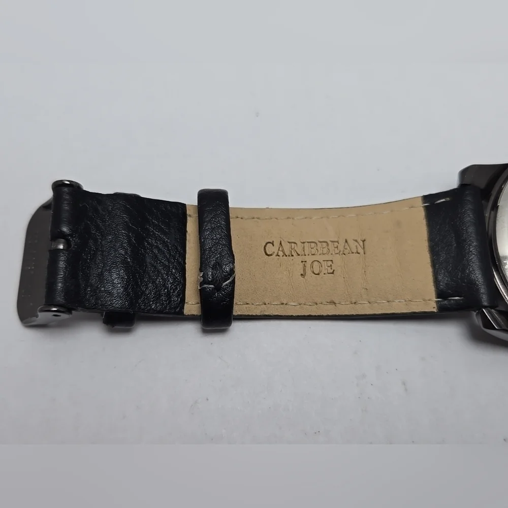 Caribbean Joe Faux Chronograph Quartz Watch CJ7110GU New Battery